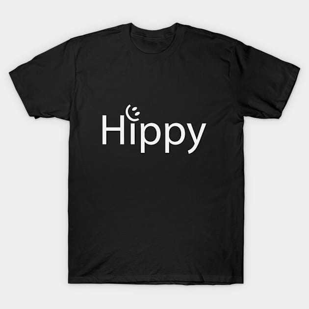 Hippy and happy fun design T-Shirt by BL4CK&WH1TE 